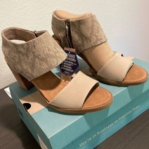 Toms Majorca Cutout sandals. New with tags and box. Never worn.